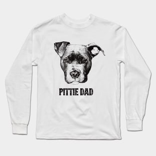 Pittie Dad American Pit Bull Terrier Long Sleeve T-Shirt